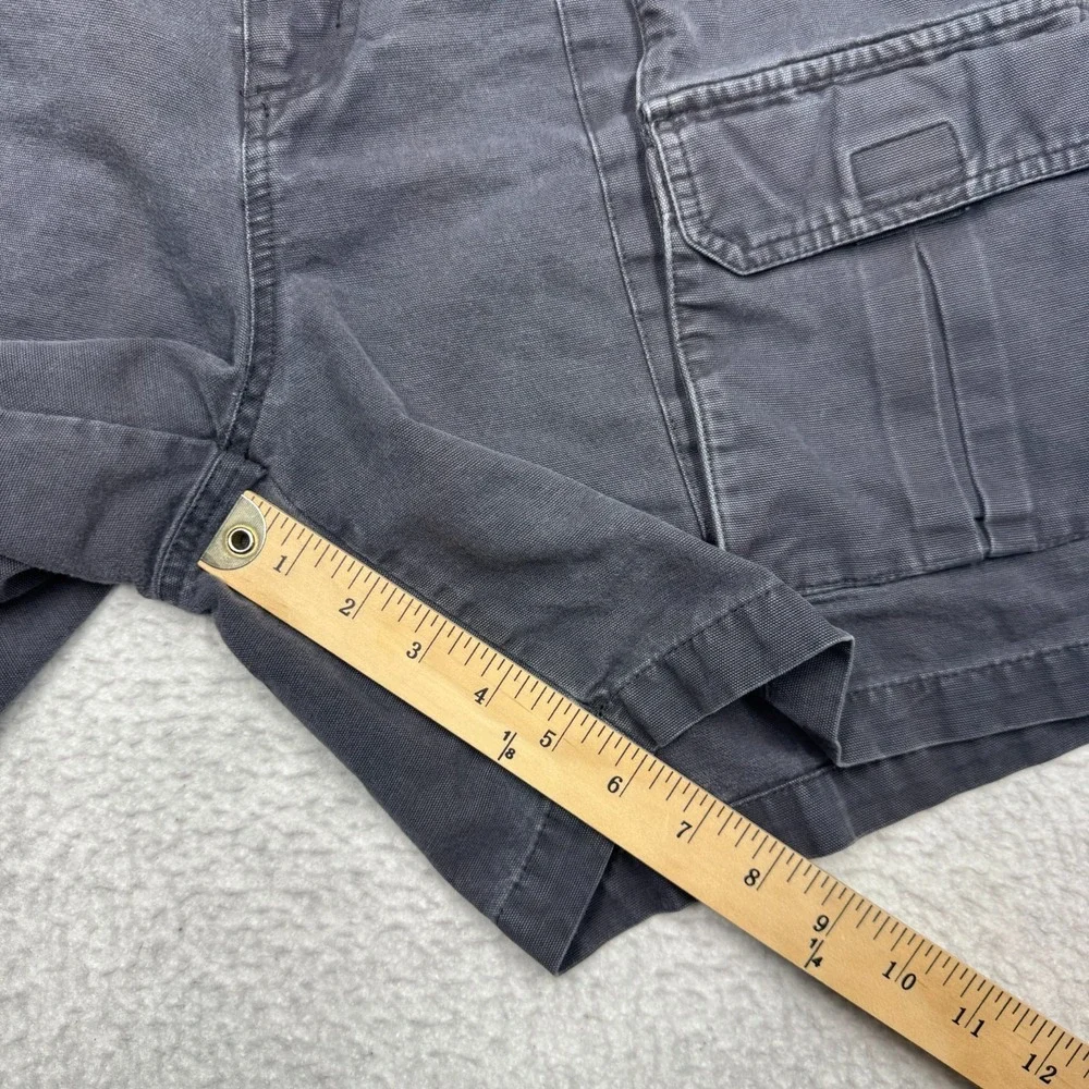 Columbia Cargo Safari Shorts Gray 100% Cotton Men's Size 32x6
